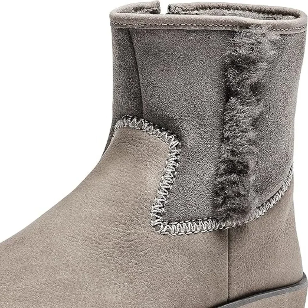 OluKai Paina Hulu Women's Boots Booties $160 in Fog Grey